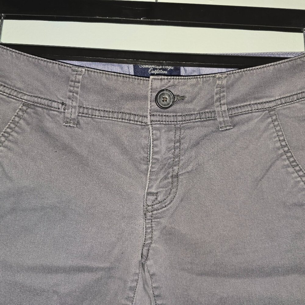 American Eagle Stretch Chinos in Gray, Size 2 Regular, 2012, Style 2076 #4 - Picture 3 of 10